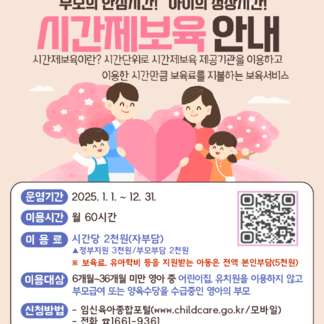 평일 아이돌봄, 시간제 보육