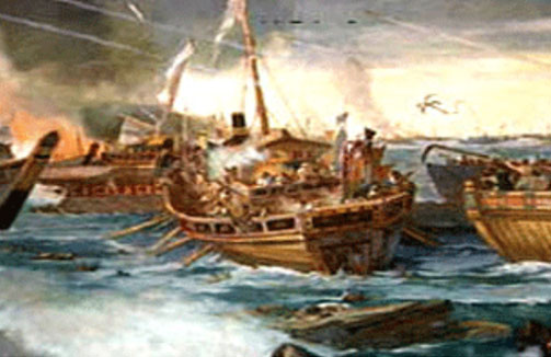 임란해전 전투 그림