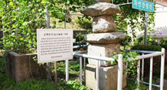 금백암지 3층석탑