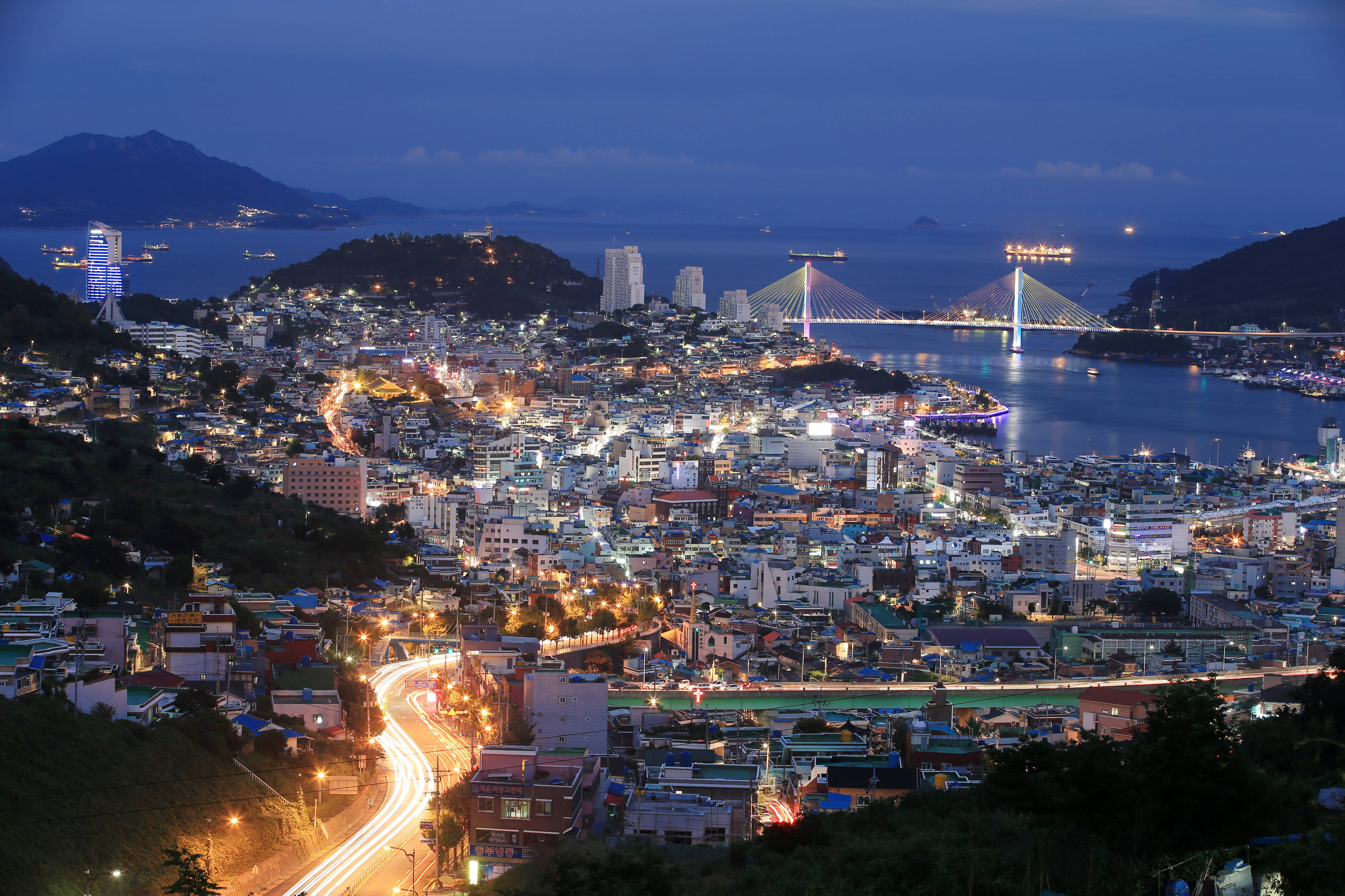거북선대교 야경 
