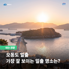 여수시 | 힐링여수야  [여수 관광]  오동도 일출 가장 잘 보이는 일출 명소는?