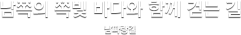 남쪽의 쪽빛 바다와 함께 걷는 길 남파랑길