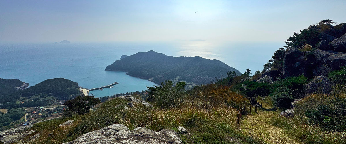손죽도 지형안내도 표시한 지도