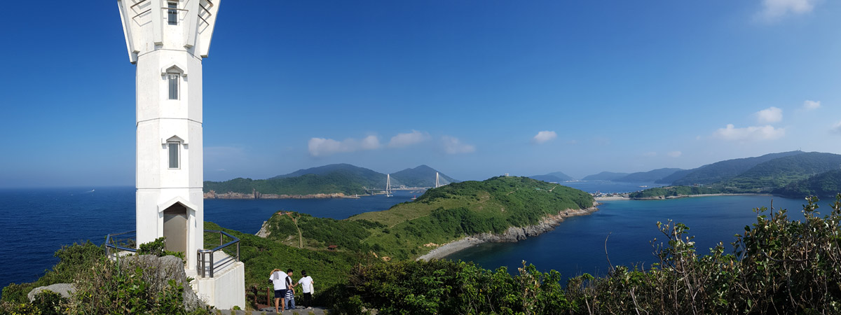 망산봉수대에서 바라본 바다
