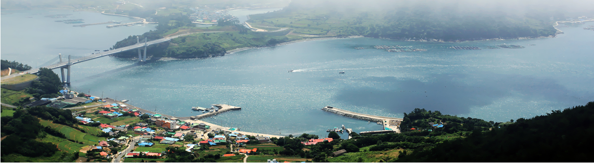 망산봉수대에서 바라본 바다