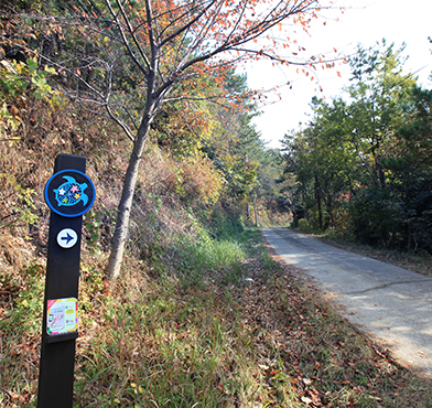 NFC기능이 설치된 안내판