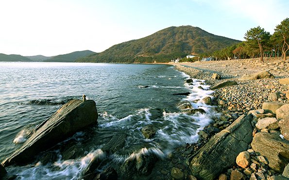 몽돌해수욕장 전경