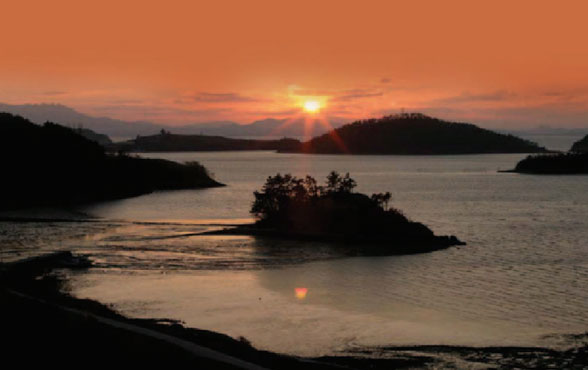 노을진 감도 전경