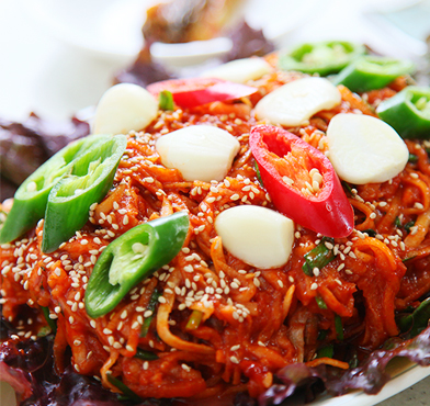 조리한 서대회무침