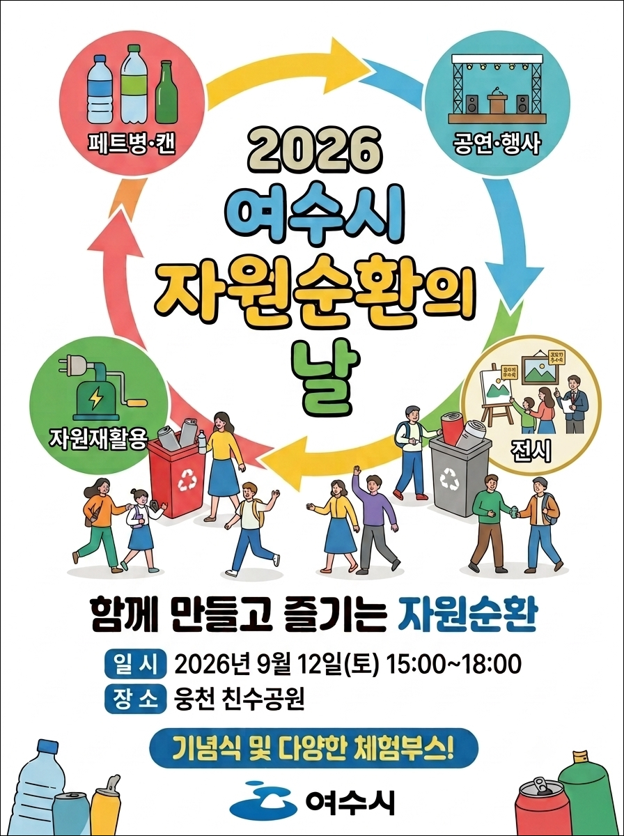 여수시 자원순환의 날 포스터